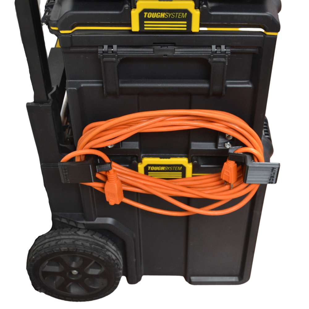 Extension Cord Holder With Clips compatible with Dewalt Toughsystem 2.0