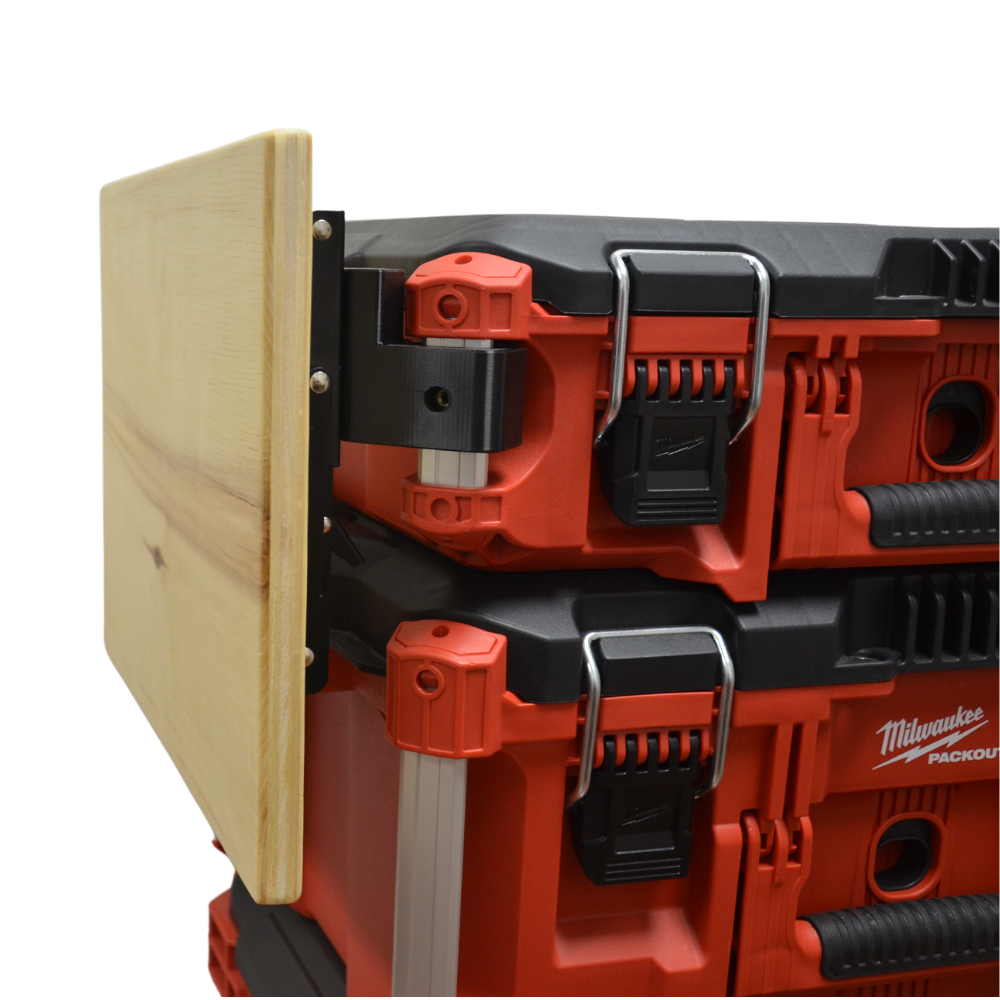 Side Wood Worktop compatible with Milwaukee Packout // Foldable Side Table