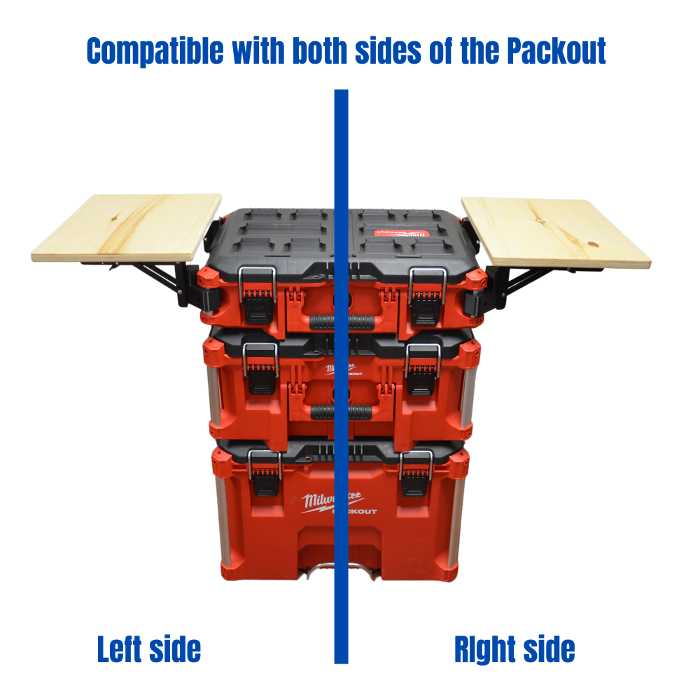 Multi-piece bundle wood worktop compatible with Milwaukee Packout // Workstation // Workbench // Plywood // multi-sections //