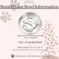 Personalized Slow Feeder Bowl with Bone & Line Stainless Steel Insert