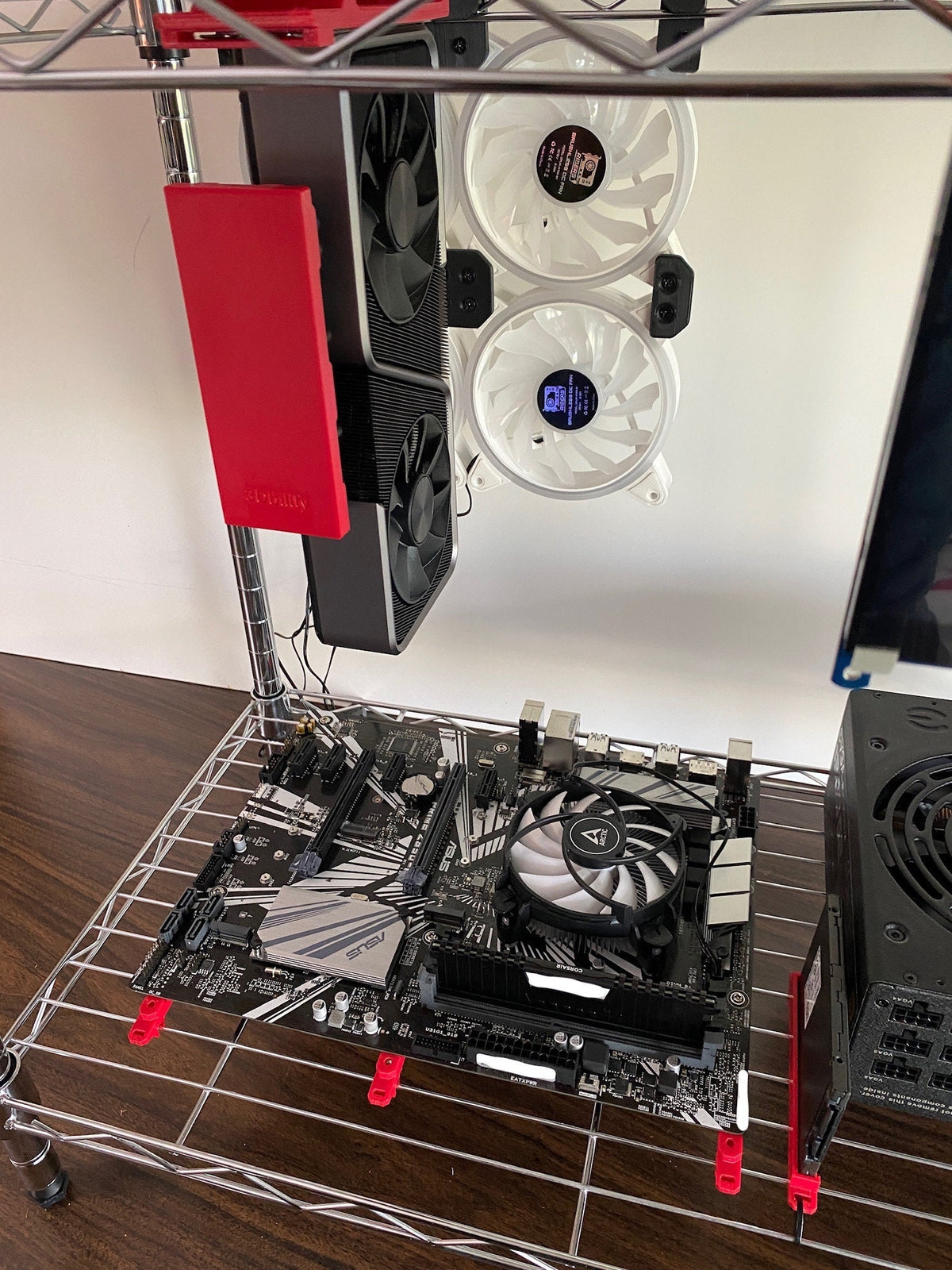 Standoff Racking Wire Rack Motherboard Standoffs and Hangers for Mining Rig Shelf // Mu ...