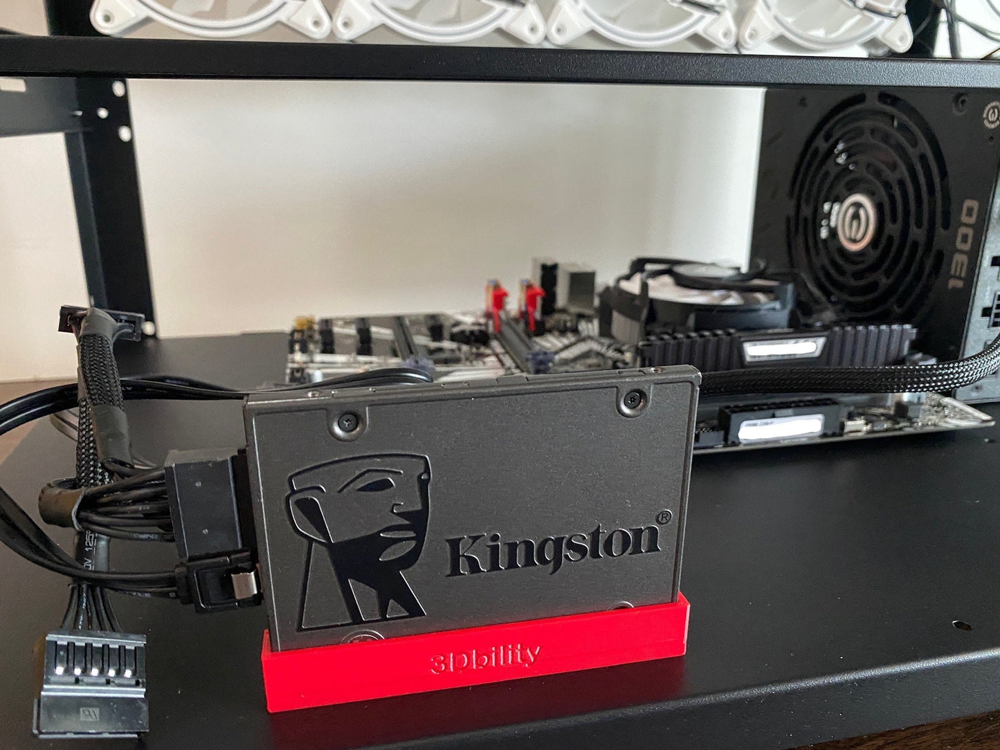 2.5" SSD Holder For Mining Rig // M3 mounting nuts // 3D printed // 