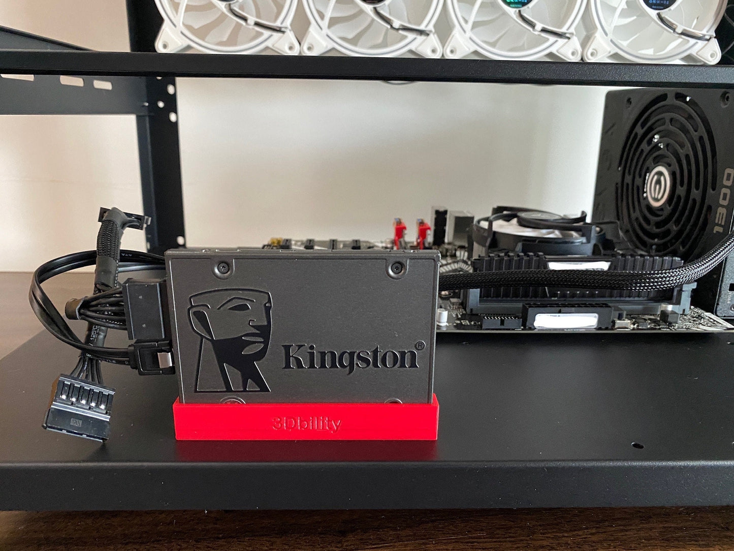 2.5" SSD Holder For Mining Rig // M3 mounting nuts // 3D printed // 