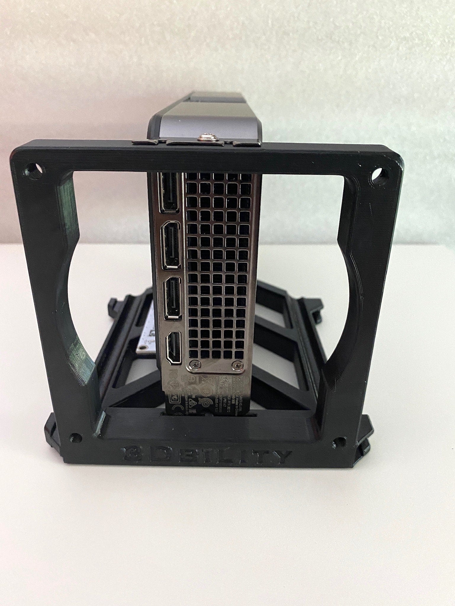 Solo GPU Stand for Mining Rig // Side-by-side inserts // Mining Rig Ac ...