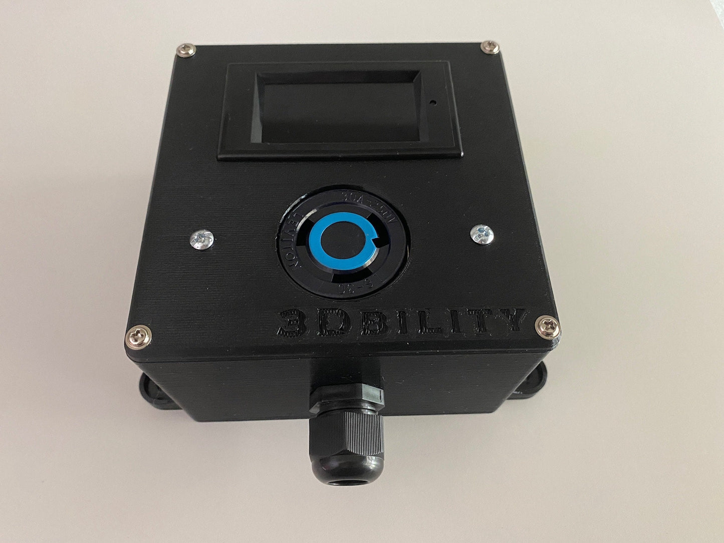 Power Meter Enclosure for L6-30R 80-300V // Mining Rig Accessories // 3D printed //