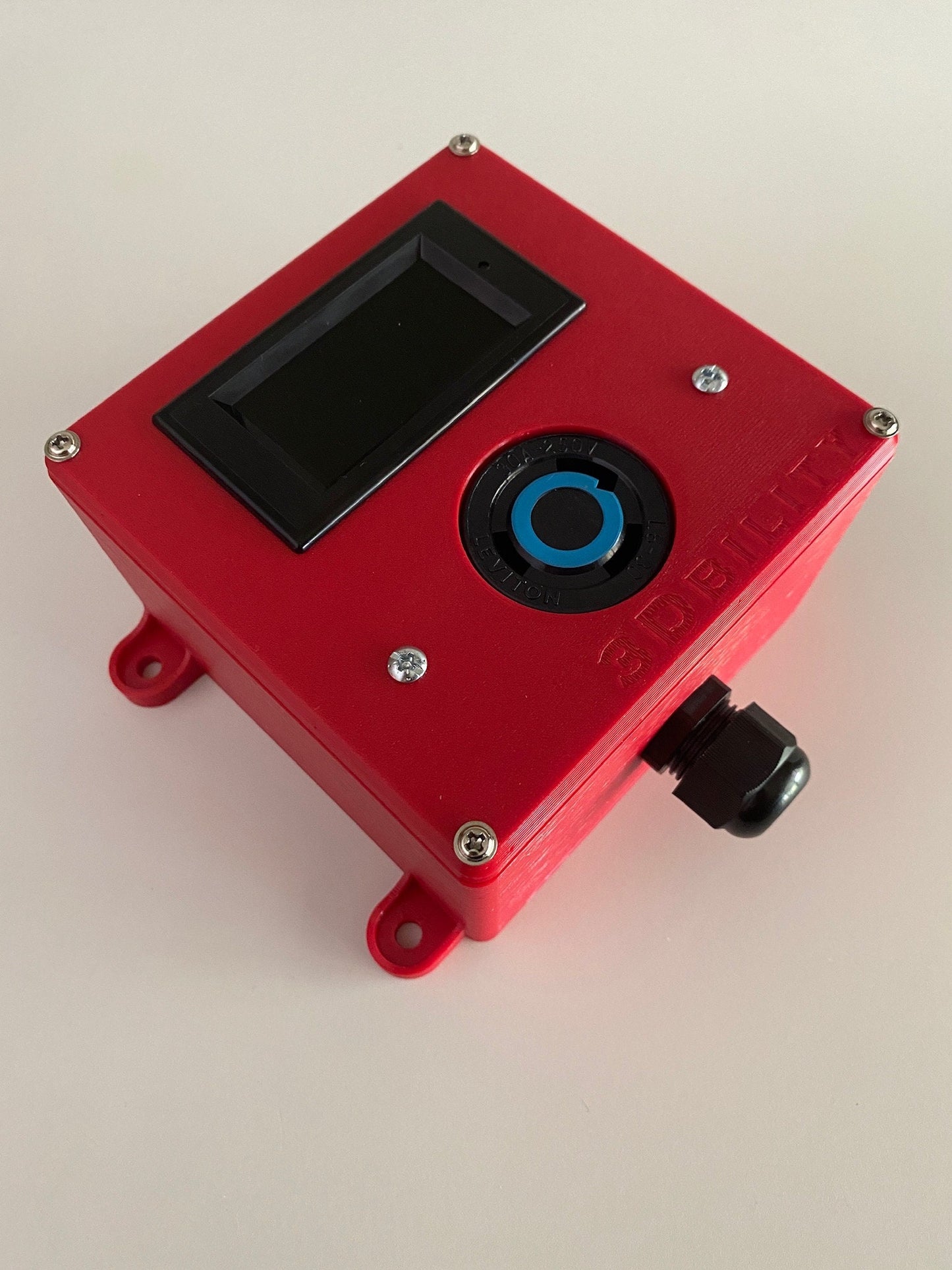 Power Meter Enclosure for L6-30R 80-300V // Mining Rig Accessories // 3D printed //