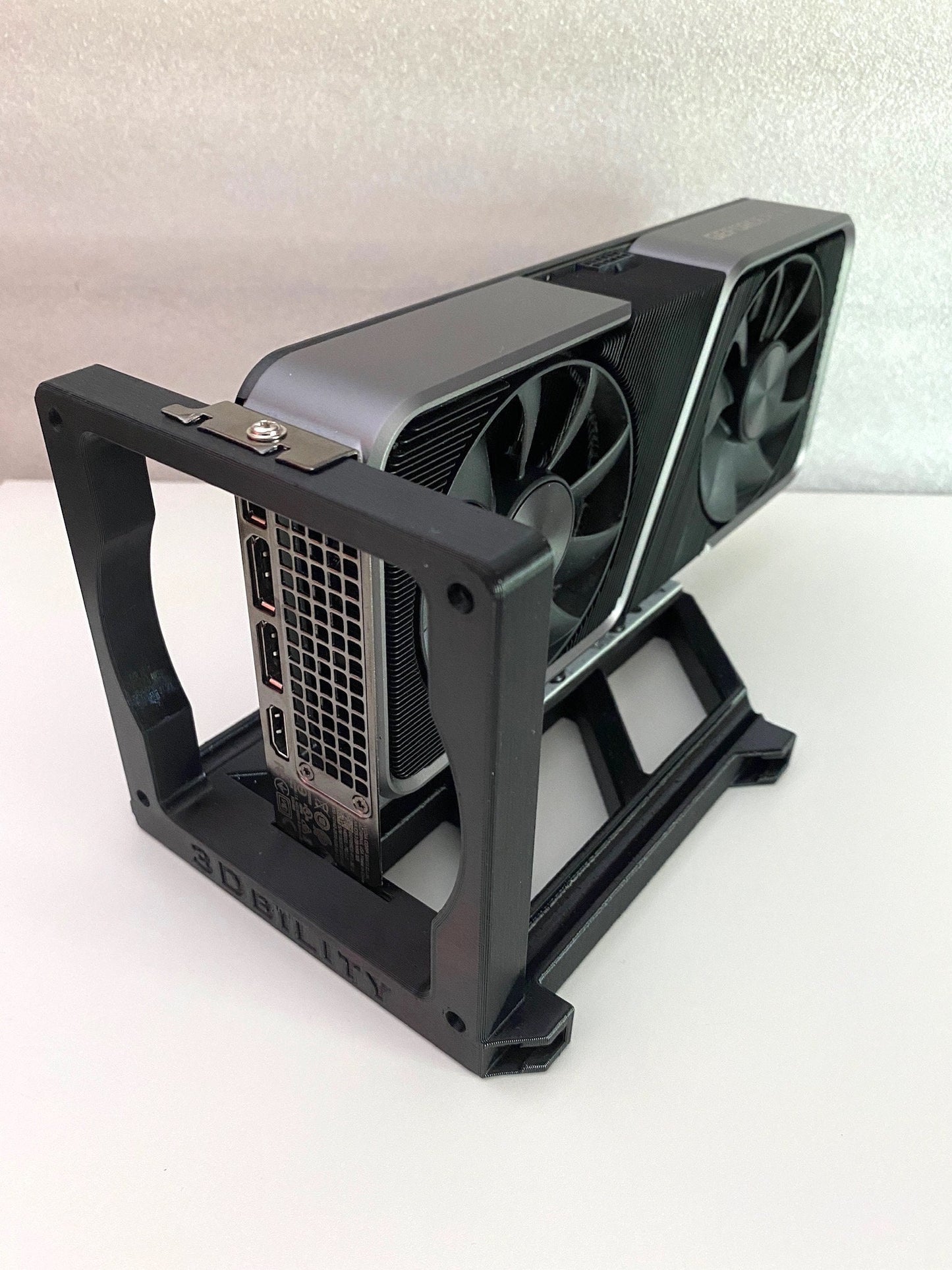Solo GPU Stand for Mining Rig // Side-by-side inserts // Mining Rig Accessories // 3D printed //