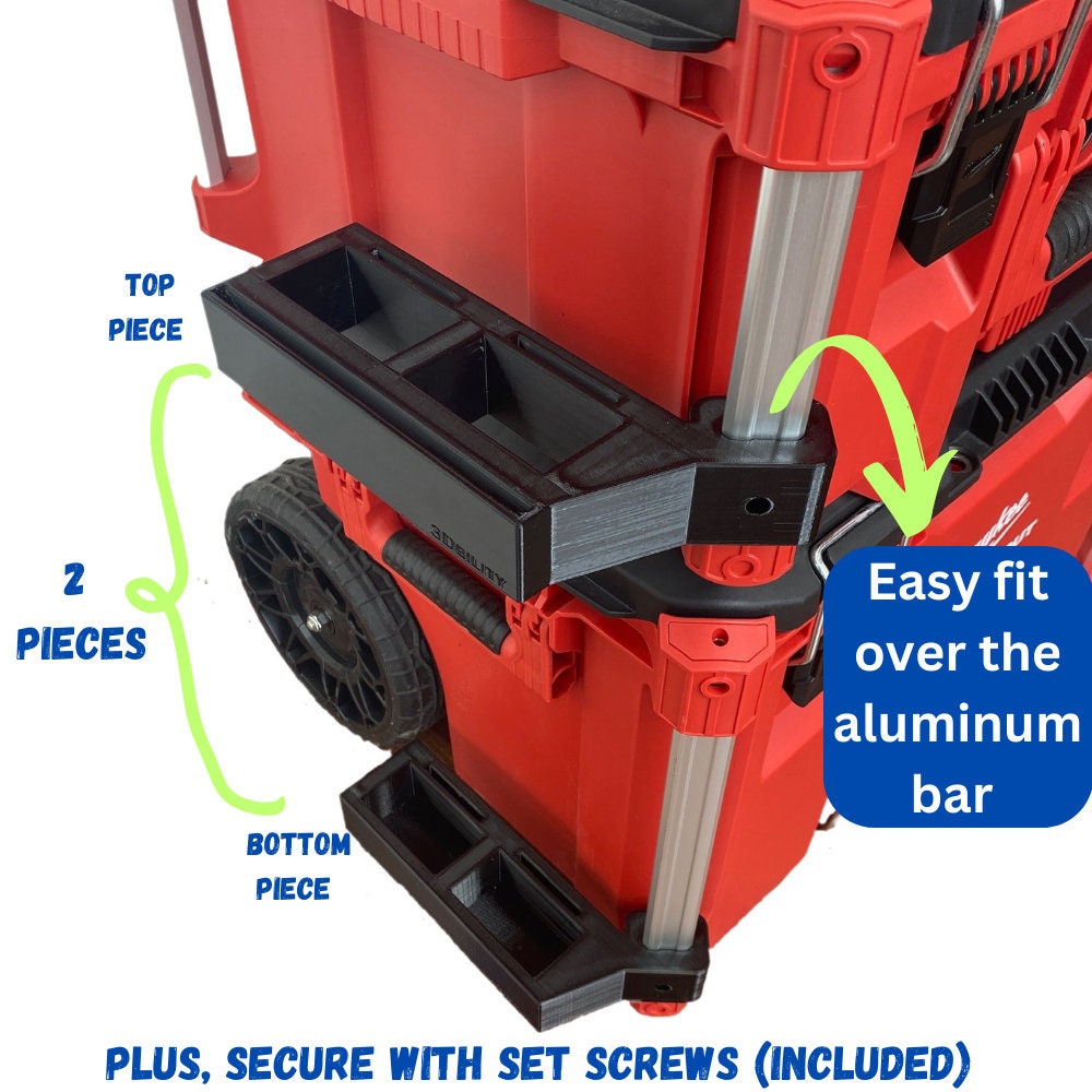 5 IN 1 Tool Holder Kit compatible with Milwaukee Packout