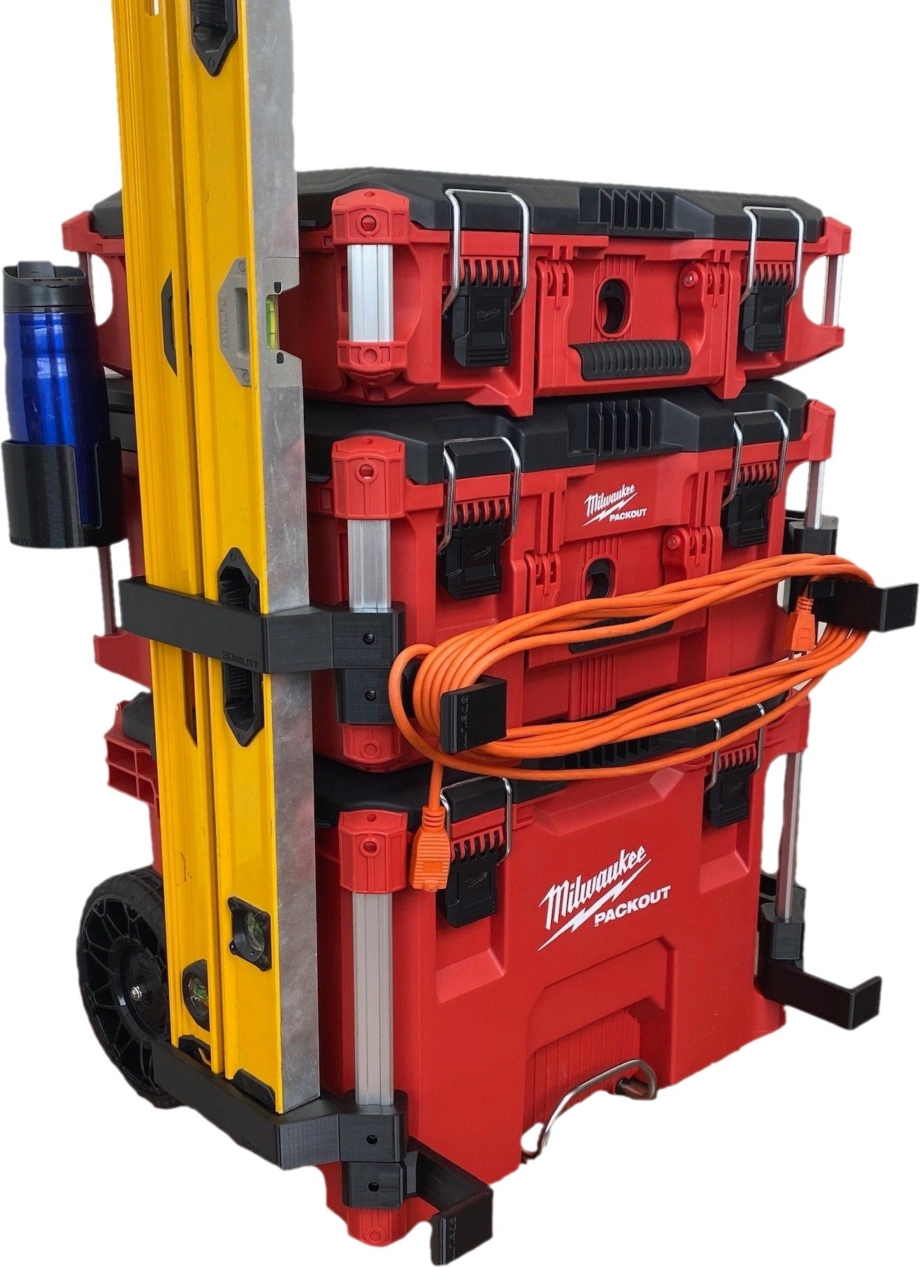BUNDLE // Double Level / Cup / Cable Holders compatible with Milwaukee Packout