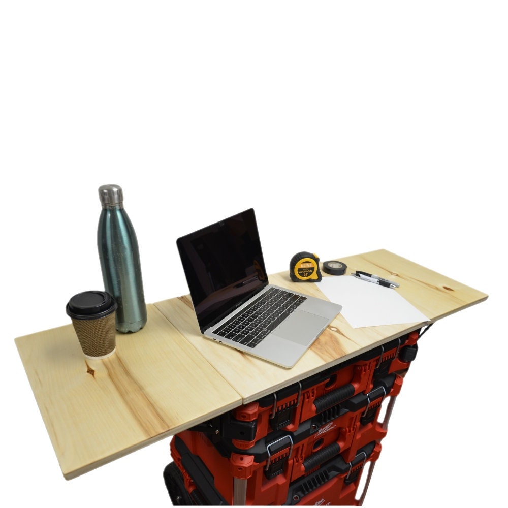 Multi-piece bundle wood worktop compatible with Milwaukee Packout // Workstation // Workbench // Plywood // multi-sections //