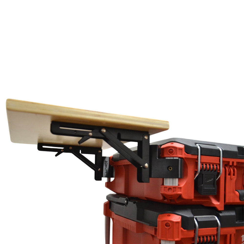 Side Wood Worktop compatible with Milwaukee Packout // Foldable Side Table