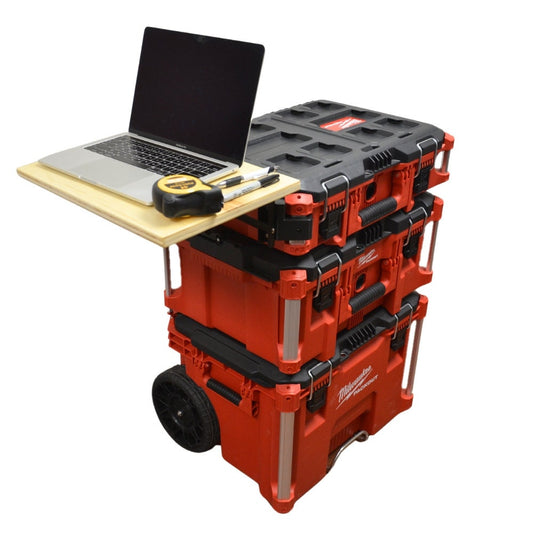 Side Wood Worktop compatible with Milwaukee Packout // Foldable Side Table