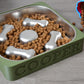 Personalized Slow Feeder Bowl with Square Stainless Steel Insert