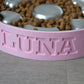 Personalized Slow Feeder Bowl with Bone & Hearts Stainless Steel Insert