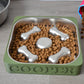 Personalized Slow Feeder Bowl with Square Stainless Steel Insert