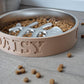 Personalized Bowl with Fish Bone Stainless Steel Insert