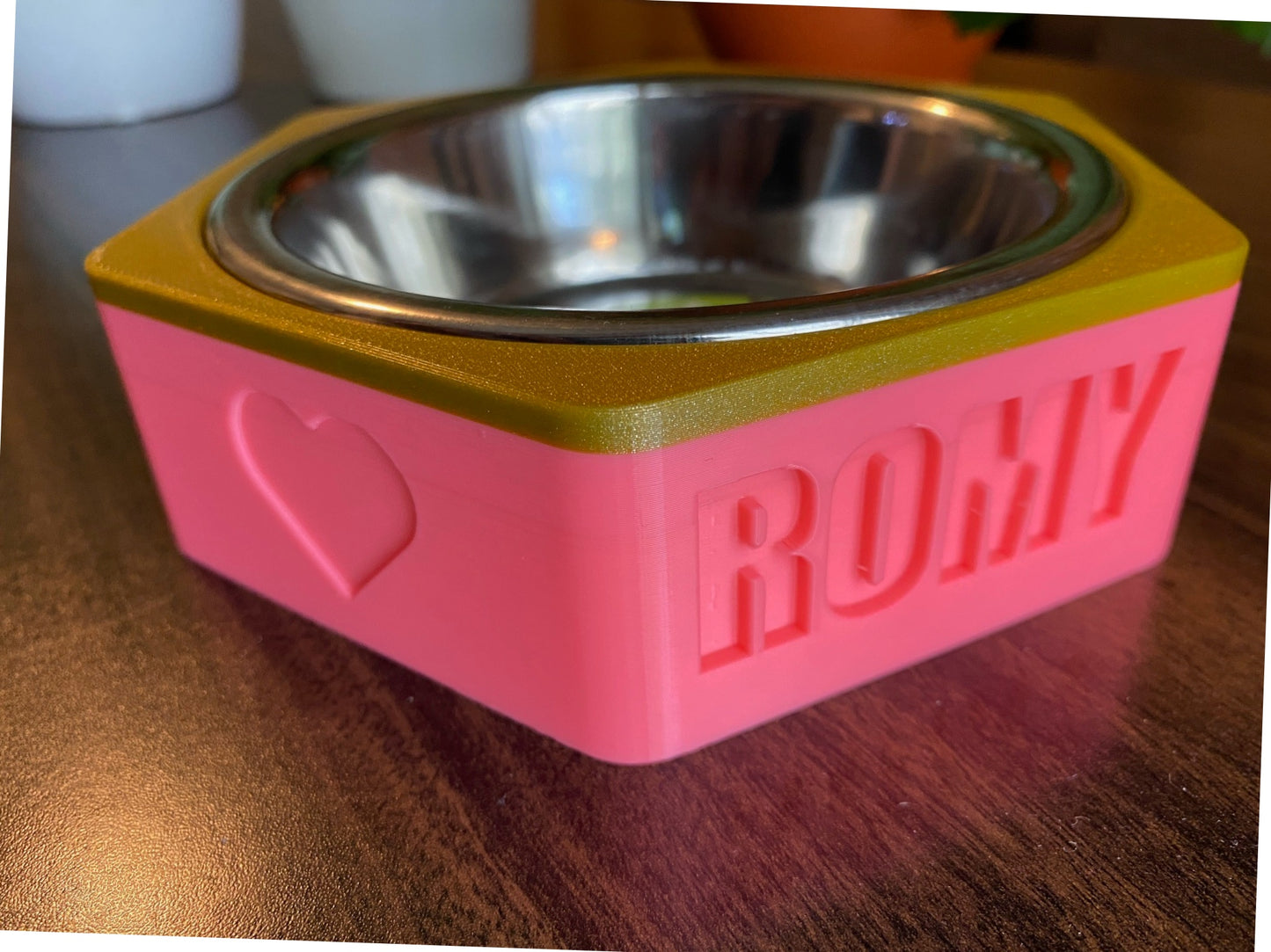 Engraved Hexagon Bowl