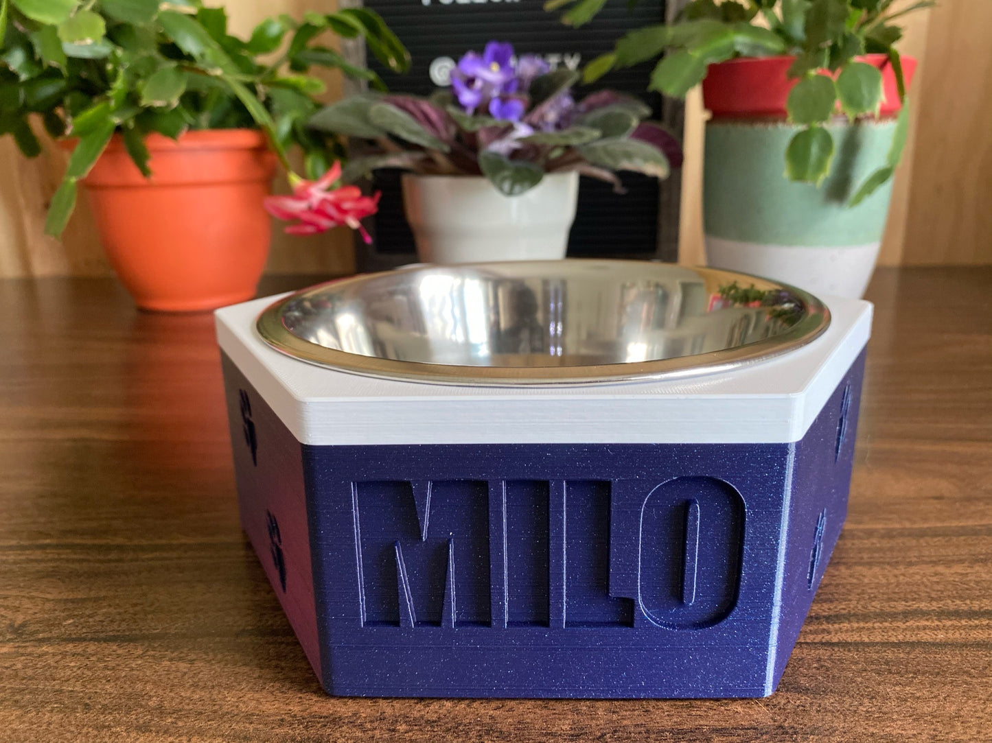 Engraved Hexagon Bowl